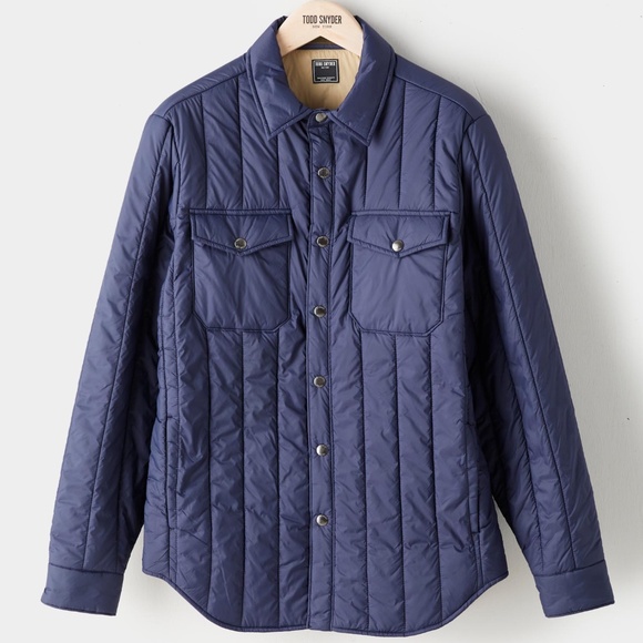 Todd Snyder Other - Todd Snyder Italian Quilted Shirt Jacket in Navy Small NWT!